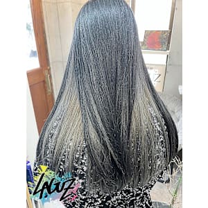 インナーホワイトグレー×ディープモーブ【ダブルX】 艶髪改善