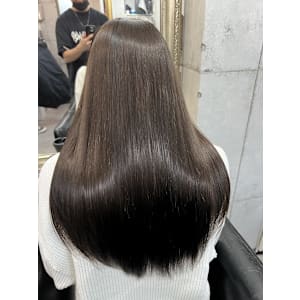 ラベンダーブラウン×うる艶質感髪質改善♪リンゴ幹細胞