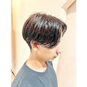 毛流れセンターパート