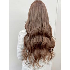 ロングスタイル/フォギーベージュ/ウェーブ