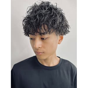 マッシュ ツイストスパイラルパーマ マッシュショート