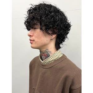 波巻きスパイラルパーマ ツイストパーマ メンズカット