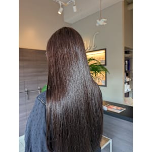 水光肌カラー/究極修復トリートメント/髪質改善