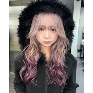 エンドカラー　デザインカラー　ハイトーン　原宿/表参道