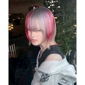 スラッシュカラー　デザインカラー　ハイトーン　原宿/表参道