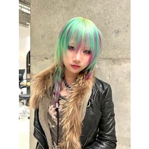 スラッシュカラー　デザインカラー　ハイトーン　表参道/原宿 - Null 表参道本店 デザインカラー/ダブルカラー【ヌル】掲載中