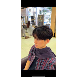 シースルー毛流れマッシュ