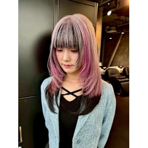 スラッシュカラー　デザインカラー　ハイトーン　表参道/原宿 - Null 表参道本店 デザインカラー/ダブルカラー【ヌル】掲載中