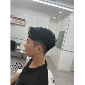 ツーブロックショート