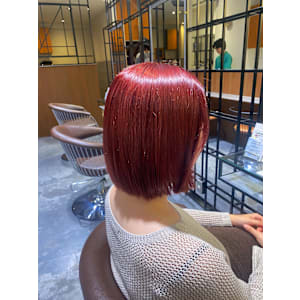 ブリーチ/ブリーチカラー/ハイトーン/ダブルカラー/レッド