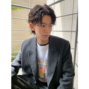 マッシュウルフ/波巻きパーマツイストスパイラルパーマ