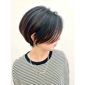 大人キレイ/丸みショートボブヘア