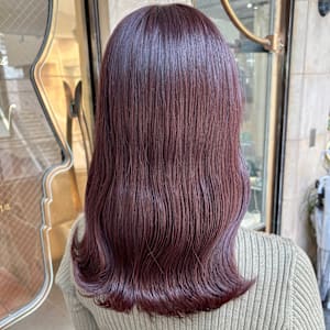 ブリーチなしダブルカラー大人可愛いピンクラベンダー