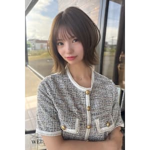 大人可愛い30代40代50代小顔◎マッシュショートボブウルフ