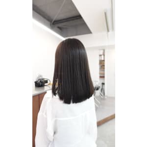 髪質改善カラーグレージュ