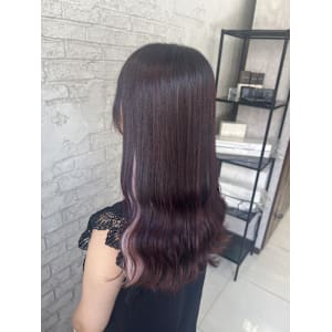 ケアカラー艶カラー池袋カラーブリーチなしダブルカラー