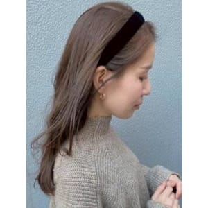 #カチューシャアレンジ　#黒髪ロング