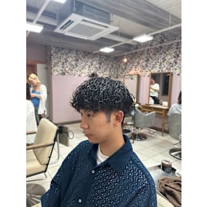 メンズ波巻きパーマ