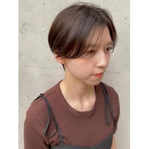 #ハンサムショート　#長め前髪