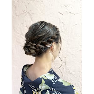 浴衣アレンジ/シニヨン