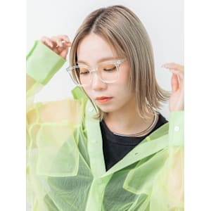 ダブルカラー♪外はねハイトーンボブ