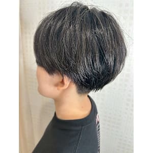 ハンサムショート×ハイライトカラー