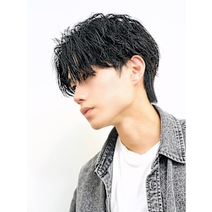 men's/メンズ/ダウンパーマ/黒染め/韓国