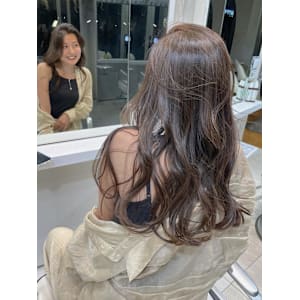 夏の透明感カラー