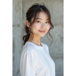 ミディアムボブ・ラフスタイル