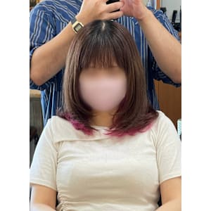 【ピンクカラーが映える！夏の軽やかヘア♪】レイヤーカット