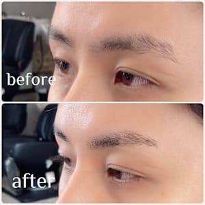ソフトストレート眉毛【高田馬場　眉毛Wax出来るヘアサロン】