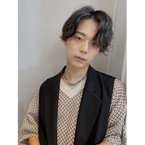 ニュアンスパーマグレーブルーカラー横浜