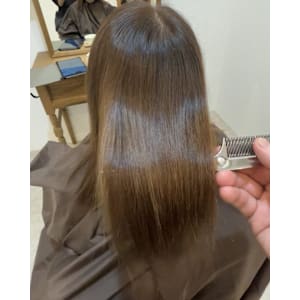 プレミアム縮毛矯正+カラー