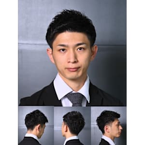 大人のアップバングスタイル