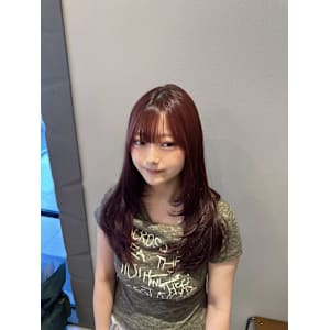 【Lolonois天満】ワインレッド×レイヤーカット