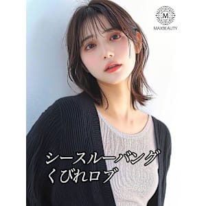 シースルーバングくびれ外ハネロブ☆銀座/東京駅