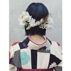 #成人式ヘアアレンジ　#前撮りヘアアレンジ