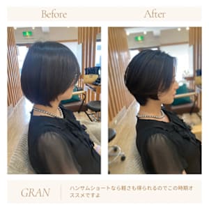 お客様髪質改善データ1890（ハンサムショート） 