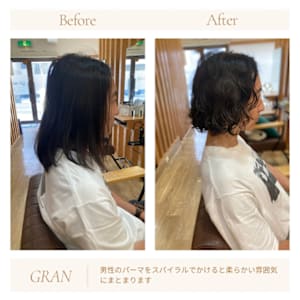 お客様髪質改善データ1892（スパイラルパーマ）