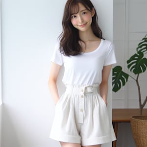 ★大人かわいい小顔フェザーバングショコラアッシュ20代30代