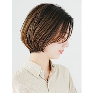 前下がりショート・ボブ/絶壁解消/前髪あり/40代/30代 - INCEPTION  GINZA 銀座【インセプション】掲載中
