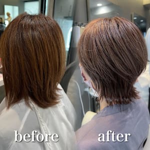 白髪ぼかし細めハイライト30代40代50代セミディ - Mira by KENJE【ミラバイケンジ】掲載中