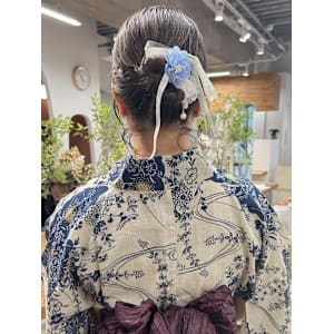 hinari/浴衣ヘアアレンジ/ショートヘアアレンジ