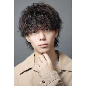 波巻きゆるふわマッシュウルフ