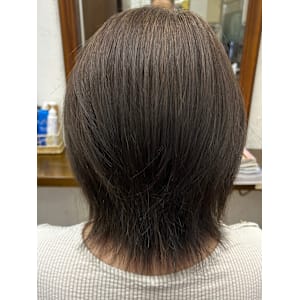 ウルフ縮毛矯正ショート