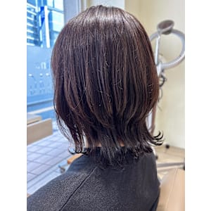 ウルフボブ/くびれ外ハネレイヤー