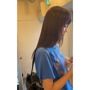 チェリーレッド　髪質改善カラー