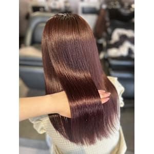 ナナセ/艶カラー/オレンジレッド