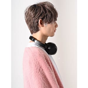 ミルクティーラウンドマッシュショート