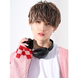 ミルクティーラウンドマッシュショート